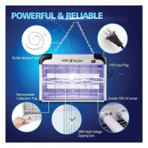 Mosquito Killer Lamp | Insect Killer | Fly & Bug Catcher | 20W Mosquito Zapper | Effective Indoor Pest Control