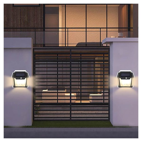 Outdoor Solar Wall Light with Motion Sensor | Wireless Auto-Chargeable | Dusk to Dawn Security Lamp | Porch, Patio & Garden Lighting - Image 3