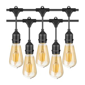 Commercial-grade outdoor string lights with 20 LED bulbs, 10-meter length, waterproof design, perfect for patios, gardens, and porches in the UAE.