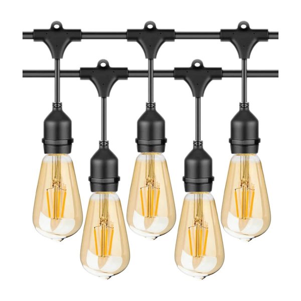 Commercial-grade outdoor string lights with 20 LED bulbs, 10-meter length, waterproof design, perfect for patios, gardens, and porches in the UAE.