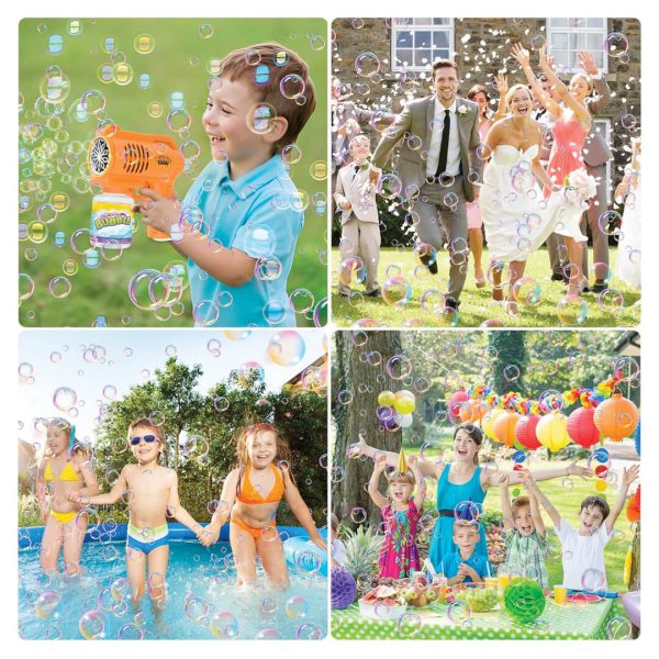 Bubble Machine Bubble Gun for Kids – 10-Hole LED Automatic Bubble Blower - Image 2