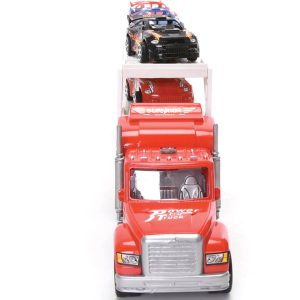 Truck with 9PCS Racing Cars | Kids High-Simulating Toy Truck with Music & Lights | Multicolor | Age 4-6 | Indoor & Outdoor Playset | UAE