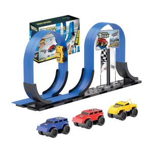 Track Racing Car Magnetic Stunt Car Anti-Gravity Roller Coaster – DIY Assembly Building Rail Race Toy for Kids – UAE