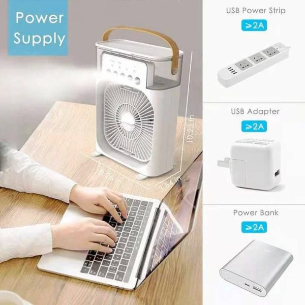 Portable USB Ultrasonic Cool Mist Humidifier with 7 Color LED Lights | Compact Air Purifier for Dry UAE Climate | Desk & Travel Essential - Image 11